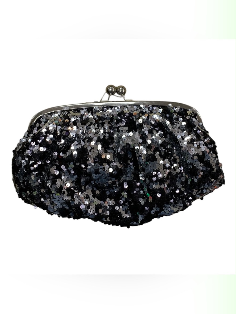 Mossimo Supply Co. Black Sequin Kiss-Lock Clutch